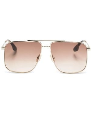 Victoria Beckham Oversized Pilot-Frame Sunglasses - Pink