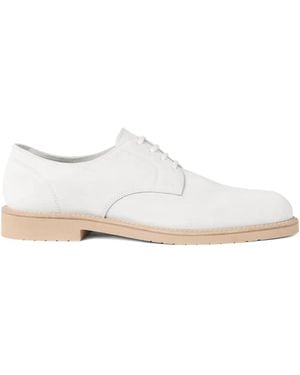 Brunello Cucinelli Lace-Up Derby Shoes - White
