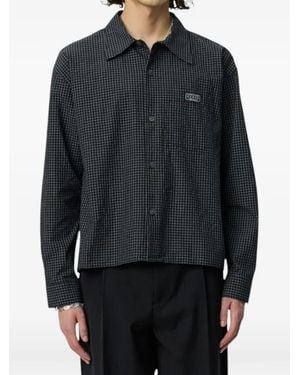 mfpen Frame Check Shirt - Black