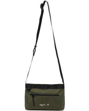 agnès b. Fred Shoulder Bag - White