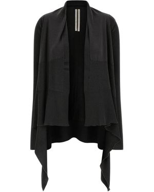 Rick Owens Asymmetric wrap cardigan - Schwarz