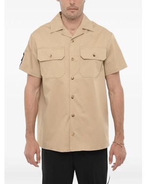 Neil Barrett Short-Sleeve Saharan Shirt - Natural
