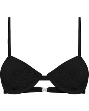 TOTEME Top Bikini Con Arricciature - Nero