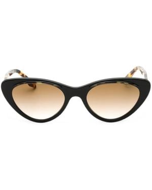 Cutler and Gross Cat-Eye Sunglasses - Natural