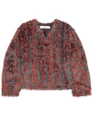 Séfr Maglione Con Scollo A V - Rosso
