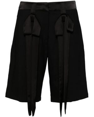 David Koma Shorts Mit Schleife - Schwarz