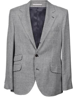 Brunello Cucinelli Houndstooth Suit - Grey