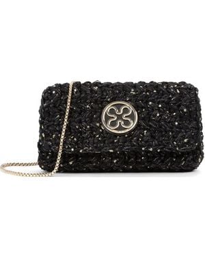V73 Bandolera Pattina Greta Con Lentejuelas - Negro