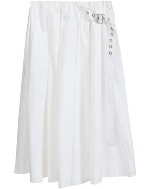 3.1 Phillip Lim Falda Midi Con Cinturón - Blanco