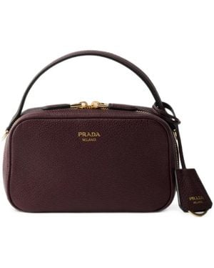 Prada Odette Leather Mini-Bag - Purple
