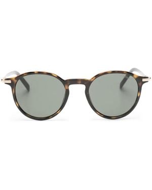 Montblanc Tortoiseshell-Effect Round-Frame Sunglasses - Grey