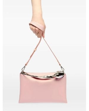 Erdem Midi Bloom Leather Tote Bag - Pink