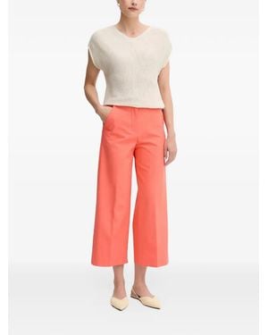 Benetton Wide-Leg Trousers - Red