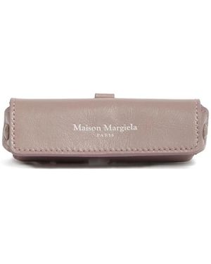 Maison Margiela Leather Lipstick Holder Charm - Grey
