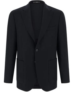 BOGGI Wool Flannel Jacket - Blue