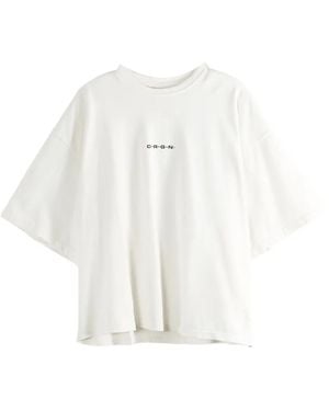 D-R-G-N Yoth Logo-Print T-Shirt - White