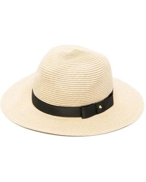 Ralph Lauren Grosgrain-Trim Bow-Detail Hat - Natural
