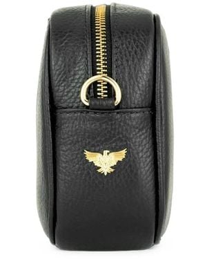 Apatchy London The Tassel Leather Crossbody Bag - Black