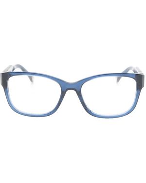 Carolina Herrera Rectangle-Frame Glasses - Blue
