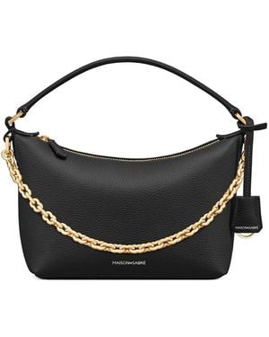 Maison De Sabre Sac À Main Souple À Détail De Chaîne - Black