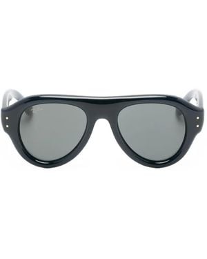 Ray-Ban X A$Ap Rocky Aviator Puffer Sunglasses - Grey