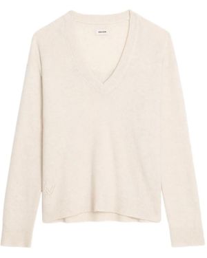 Zadig & Voltaire Mikyz Cashmere Jumper - White