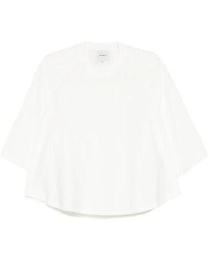 Halfboy T-Shirt Met Raglan Mouwen - Wit