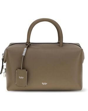 Max Mara Sac Fourre-Tout En Cuir - Brown