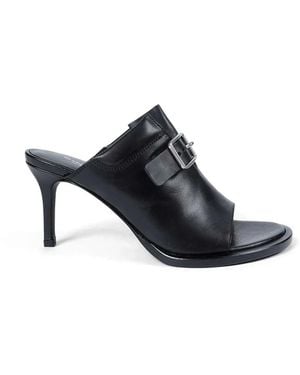 Ann Demeulemeester Keke Buckled Leather Sandals - Black