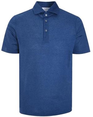 Gran Sasso Buttoned Polo Shirt - Blue