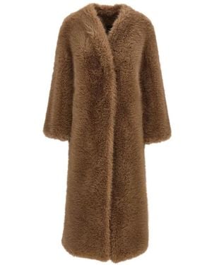 BB COUTURE Manteau Biscuit Sans Col - Brown