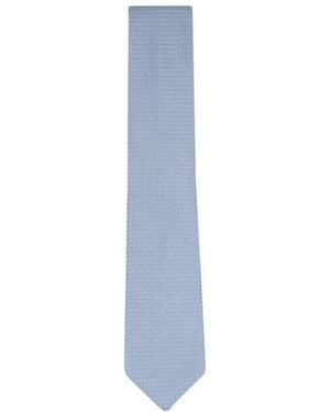 Robert Jensen Geometric-Pattern Tie - Blue