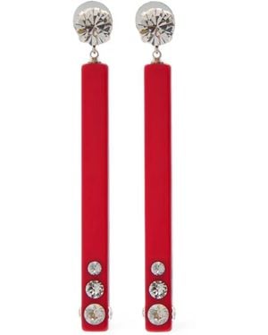 Isabel Marant Pendientes Karlie Con Detalles De Cristal - Rojo