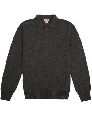 Baracuta Long-Sleeve Polo Shirt - Black