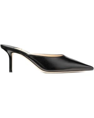 Jimmy Choo 65mm Rav leather mules - Negro