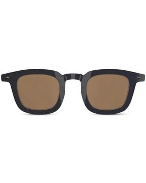 Lindberg Square-Frame Titanium Sunglasses - Black