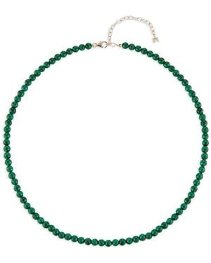 Mateo 14K Beaded Malachite Bracelet - Metallic