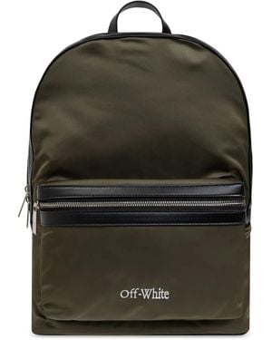Off-White c/o Virgil Abloh Mochila con logo bordado - Verde