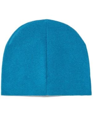 DIESEL Wool-Blend Beanie With Oval D Logo - Blue