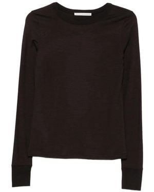 Studio Nicholson Malin Long-Sleeve Wool Sweater - Black