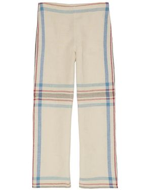 Bimba Y Lola Striped-Pattern Palazzo Trousers - Natural