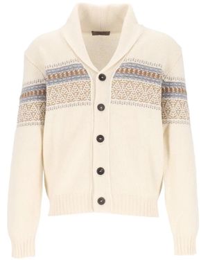 Corneliani Cardigan Mit Schalkragen - Natur