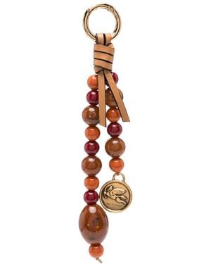 Etro Beaded Bag Charm - White