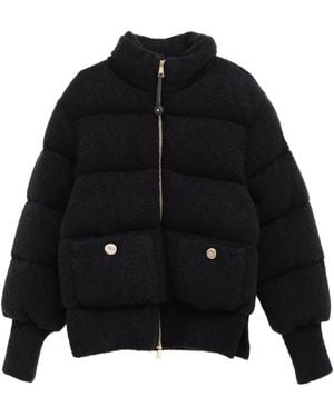 Moncler Quilted High-Neck Jacket - Black
