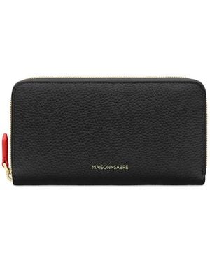 Maison De Sabre ファスナー財布 - ブラック