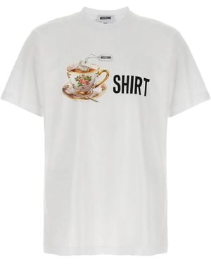 Moschino Tea Shirt-Print T-Shirt - White