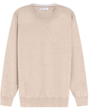 Brunello Cucinelli Crew-Neck Jumper - White