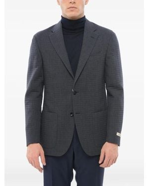 Beymen Club Quilted Wool Blazer - Grey
