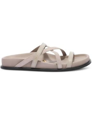 Furla Solea Logo-Strap Sandals - White