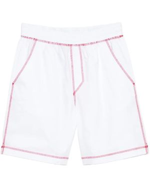 Fiorucci Contrast-Stitch Shorts - White